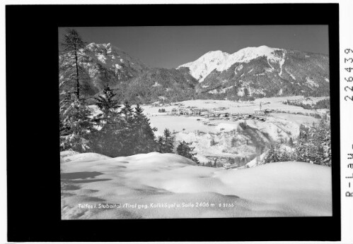 Telfes im Stubaital / Tirol gegen Kalkkögel und Saile 2406 m