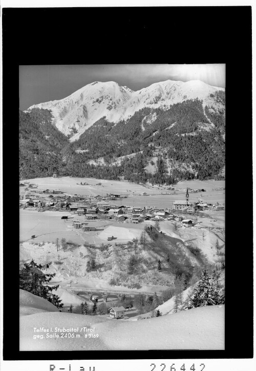 Telfes im Stubaital / Tirol gegen Saile 2406 m