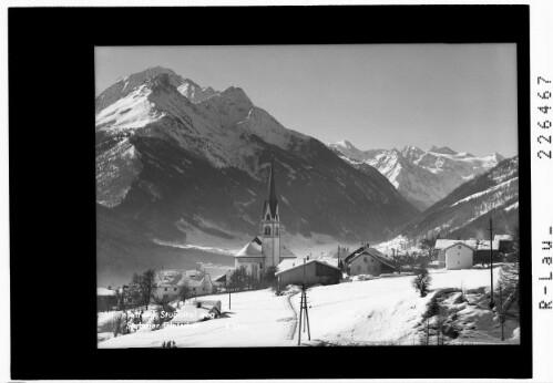 Telfes im Stubaital gegen Stubaier Gletscher : [Telfes gegen Habicht - Wilder Freiger und Zuckerhütl / Tirol]