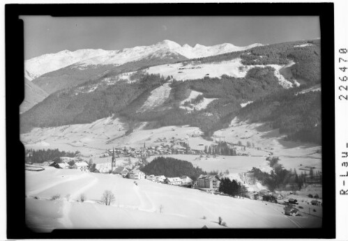 [Telfes und Mieders gegen Tuxer Alpen mit Glungezer - Morgenkogel und Rosenjoch / Tirol]