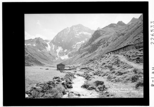 Im Pinnistal / Tirol / Karalm mit Habicht 3280 m und Pinnisjöchl