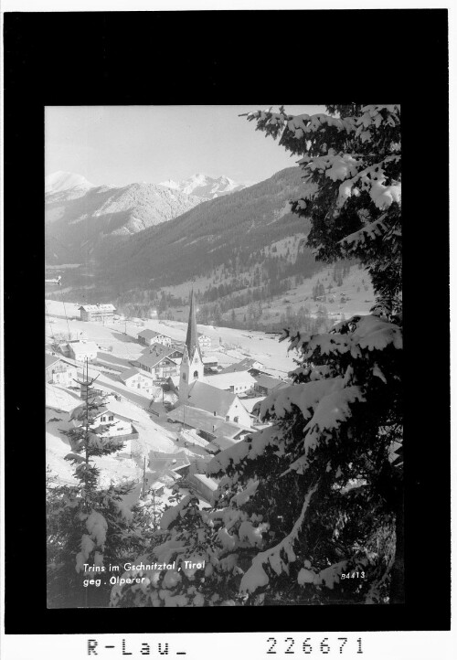 Trins im Gschnitztal / Tirol gegen Olperer