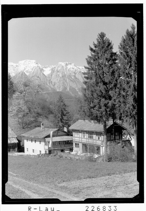 [Rinn ob Hall in Tirol / Gasthaus Unterlavierenbad gegen Bettelwurf]