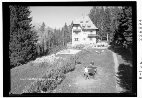 Rinn in Tirol / Hotel Pension Wälsung : [Gasthaus Wälsung in Rinn - Judenstein ob Hall in Tirol gegen Hochnisslspitze]