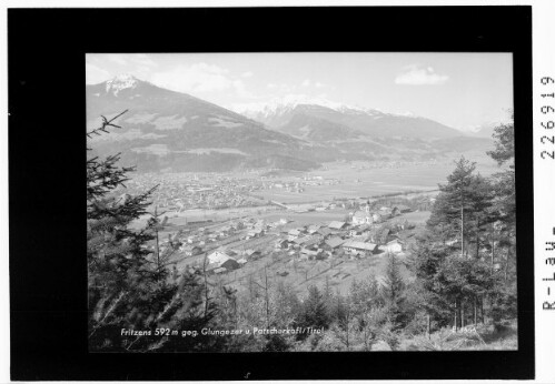 Fritzens 592 m gegen Glungezer und Patscherkofel / Tirol