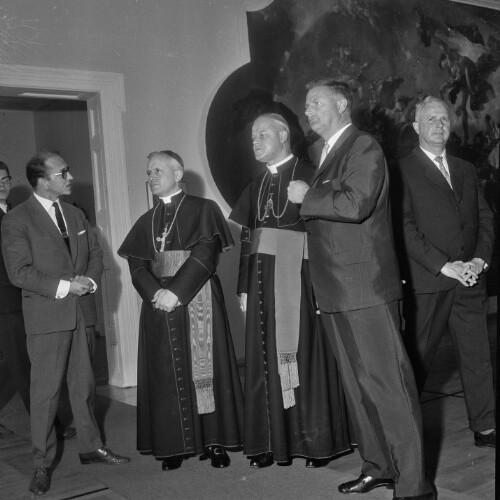 Apostolischer Nuntius Opilio Rossi in Vorarlberg, Besuch der Barockausstellung im Bregenzer Künstlerhaus