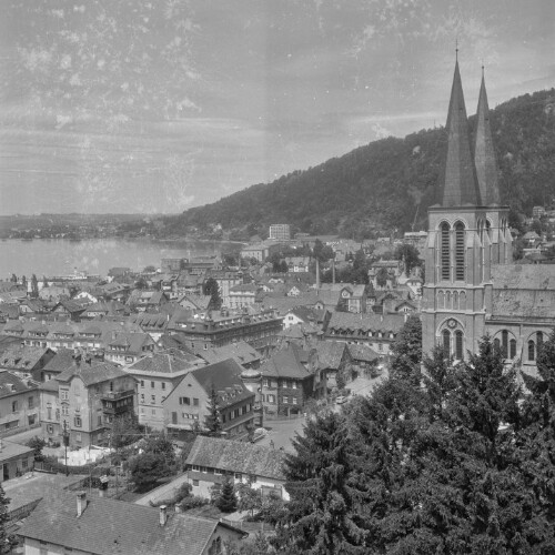 Bregenz, Herz Jesu Kirche und Innenstadt