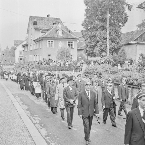 Leichenzug von Otto Enders durch Bregenz