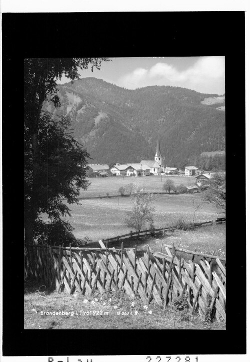 Brandenberg in Tirol 922 m