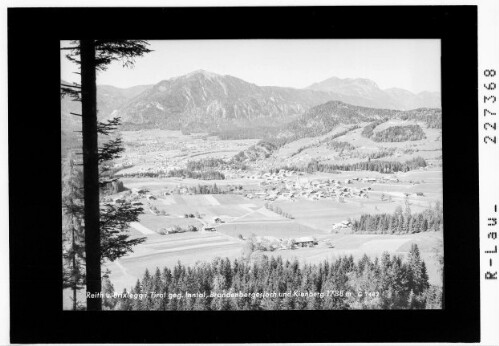 Reith und Brixlegg in Tirol gegen Inntal / Brandenbergerjoch und Kienberg 1788 m : [Reith im Alpbachtal gegen Voldöppberg und Kienberg]