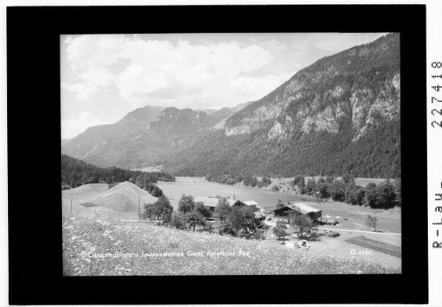 Campingplatz und Jausenstation Gertl / Reintaler See : [Gertl am Reintalersee bei Kramsach gegen Rofangruppe]