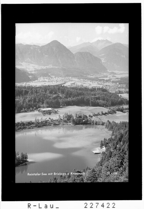 Reintaler See mit Brixlegg und Kramsach : [Reintalersee bei Kramsach im Unterinntal gegen Reither Kogel und Kellerjoch / Tirol]