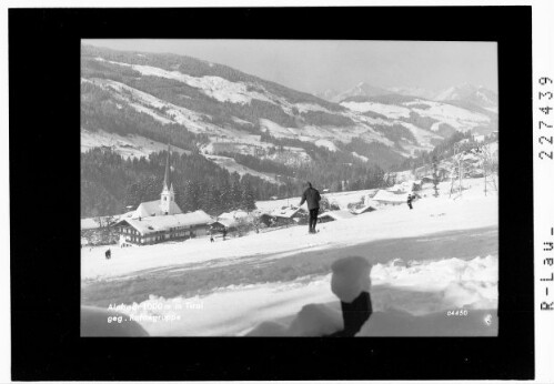 Alpbach 1000 m in Tirol gegen Rofangruppe : [Alpbach gegen Karwendelgebirge]