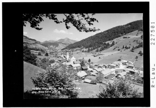 Hochtal Wildschönau / Tirol / Oberau 936 m gegen Hohe Salve 1827 m