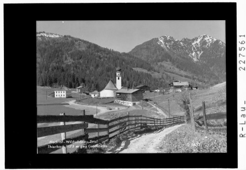 Hochtal Wildschönau / Tirol / Thierbach 1175 m gegen Gratlspitze