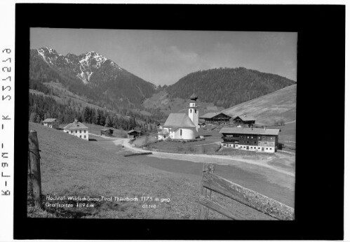 Hochtal Wildschönau / Tirol / Thierbach 1175 m gegen Gratlspitze 1894 m