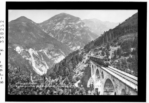 Mittenwaldbahn - Vorbergviadukt gegen Rauchenkopf