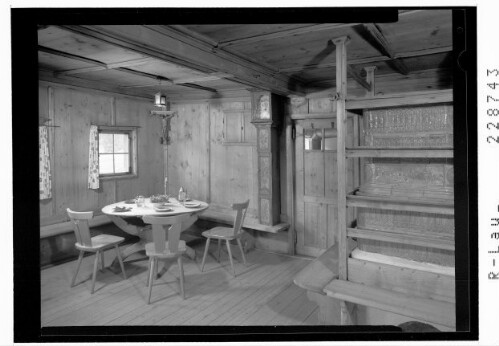 [Historische Speckbacherstube im Gasthof Sollerer in Thierbach in der Wildschönau / Tirol]