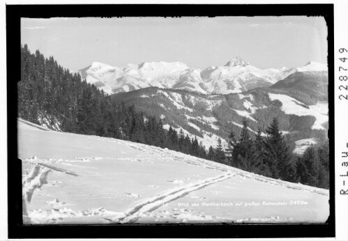 Blick vom Markbachjoch auf Grossen Rettenstein 2400 m