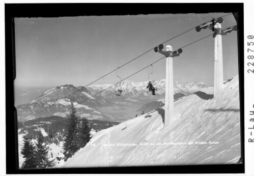 Hochtal Wildschönau / Skilift auf das Markbachjoch mit Wildem Kaiser