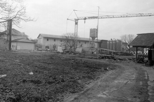 Baustelle der neuen Turnhalle im Kloster Mehrerau