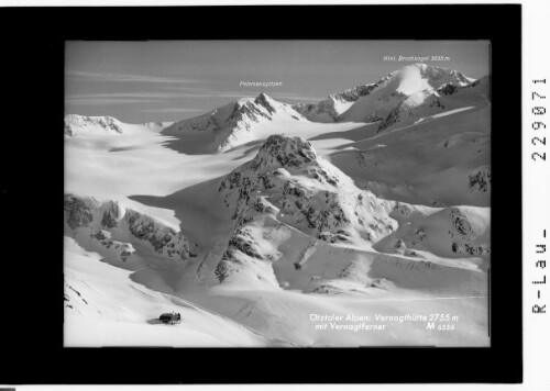 Ötztaler Alpen / Vernagthütte 2755 m mit Vernagtferner