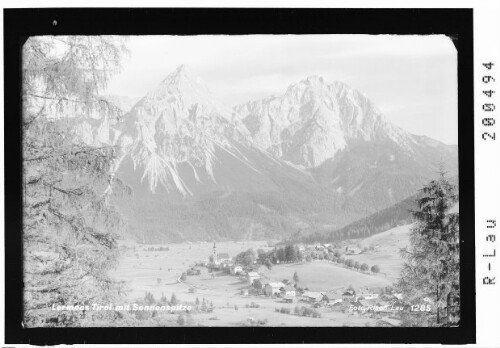 Lermoos Tirol mit Sonnenspitze