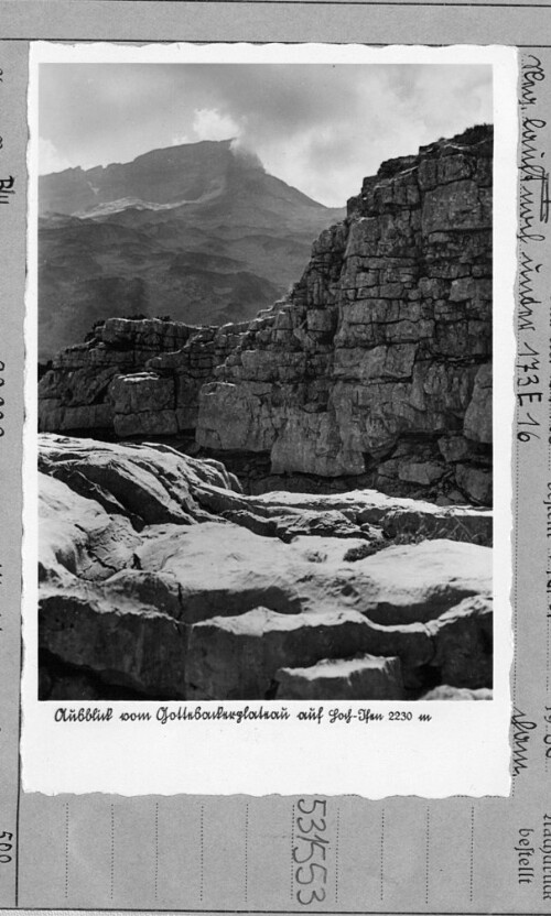 Ausblick vom Gottesackerplateau auf Hoch Ifen 2230 m