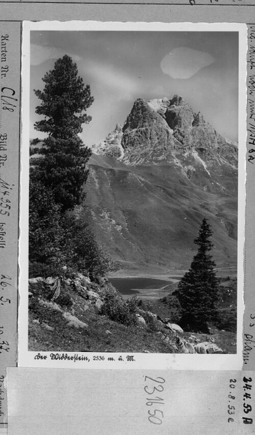 Der Widderstein 2536 m ü. M. : [Kalbelesee gegen Widderstein / Tannberg]