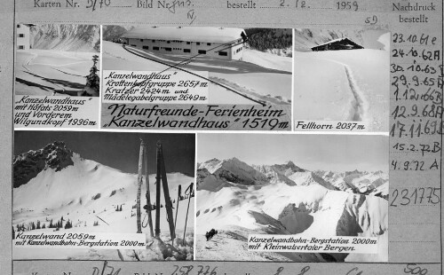 Naturfreunde - Ferienheim Kanzelwandhaus 1519 m : [Kanzelwandhaus und Umgebung]