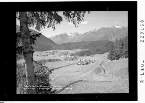 Niederthai bei Umhausen / Tirol gegen Loibiskogel und Blockkogel