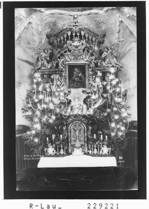 Altar der Kirche in Gries - Sulztal