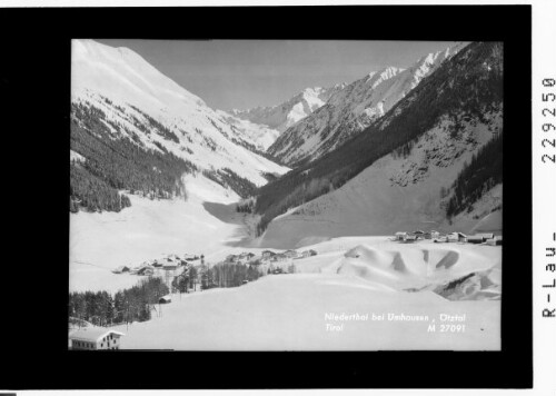 Niederthai bei Umhausen / Ötztal / Tirol