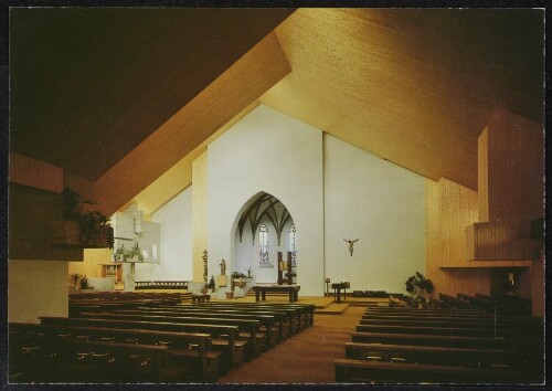 [Göfis] : [6811 Göfis/Vorarlberg Pfarrkirche St. Luzius, 1972/5 Gotischer Chor von 1503/6 ...]