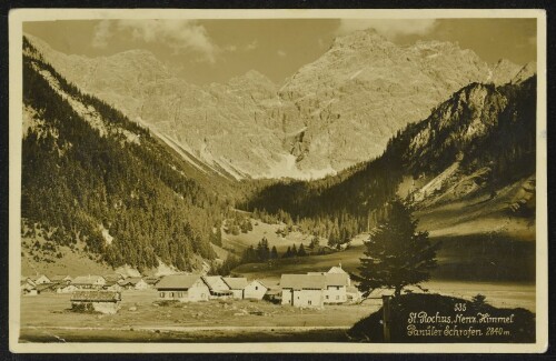 [Nenzing] St. Rochus, Nenz. Himmel : Panüler Schrofen 2840 m.