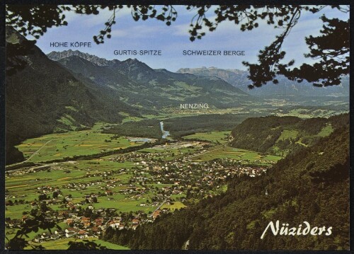 Nüziders : Hohe Köpfe : Gurtis-Spitze : Schweizer Berge ... : [Nüziders gegen Rätikon und Schweizer Berge Vorarlberg, Österreich ...]