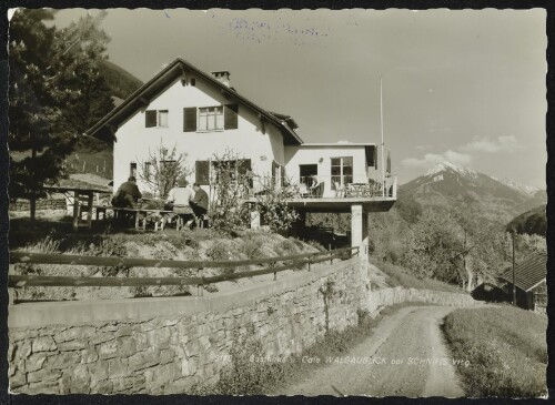 Gasthaus u. Cafe Walgaublick bei Schnifis Vlbg.