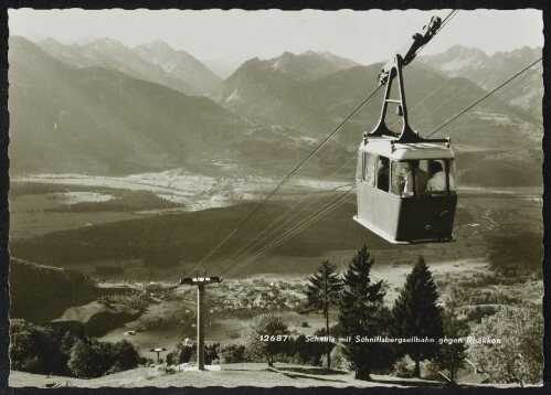 Schnifis mit Schnifisbergseilbahn gegen Rhätikon