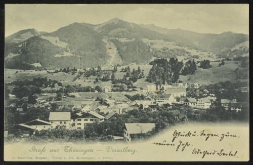 Gruß aus Thüringen - Vorarlberg : [Post-Karte An ... in ...]