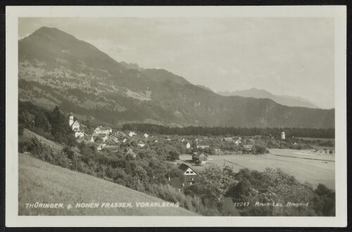 Thüringen g. Hohen Frassen, Vorarlberg