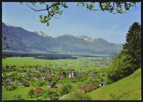 [Thüringen] : [Thüringen, 554 m, Vorarlberg Blick gegen Drei Schwestern, 2056 m ...]