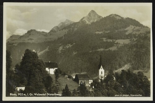 Blons, 902 m, i. Gr. Walsertal (Vorarlberg)