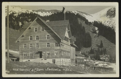 Gasthof z. Stern in Fontanella 1150 m.