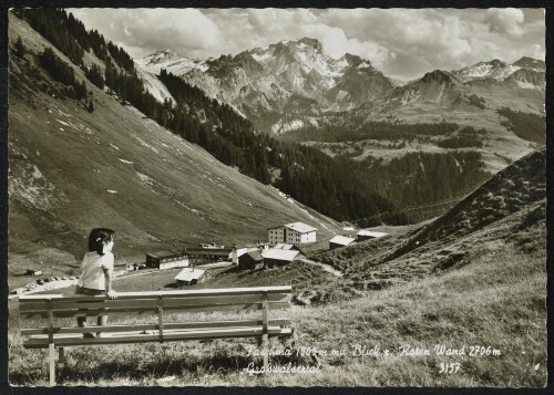 [Fontanella] Faschina 1500 m mit Blick z. Roten Wand 2706 m Großwalsertal