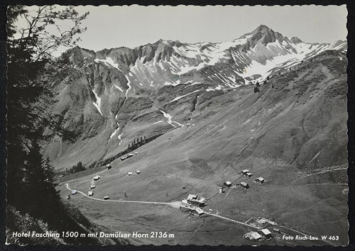 [Fontanella Faschina] Hotel Faschina 1500 m mit Damülser Horn 2136 m