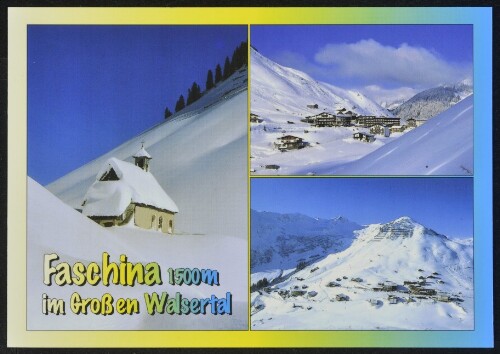 [Fontanella] Faschina 1500 m im Großen Walsertal : [Faschina im Großen Walsertal, 1500 m, gegen Glatthorn und Hahnenkopf, St. Anna-Kapelle, Vorarlberg, Österreich ...]