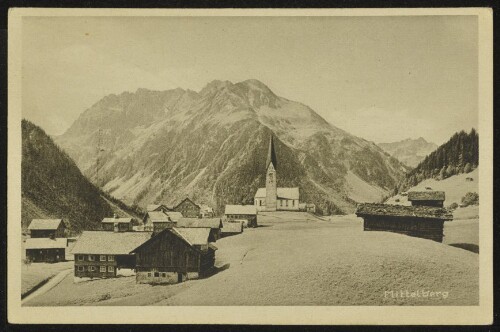 Mittelberg : [Mittelberg, 1219 m, Kl. Walsertal ...]