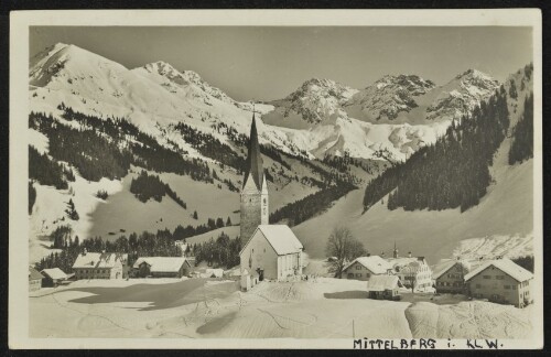 [Mittelberg] : [Mittelberg 1218 m mit Schafalpköpf, Hammerspitze ...]