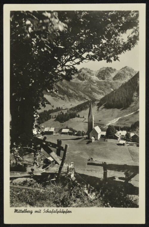 Mittelberg mit Schafalpköpfen