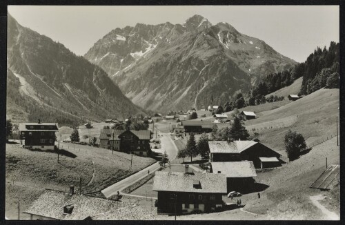 [Mittelberg] : [Kleinwalsertal Mittelberg-Tobel 1218 m mit Widderstein 2535 m ...]